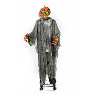 78 in. Animated Halloween Pumpkin Man, Motion Activated