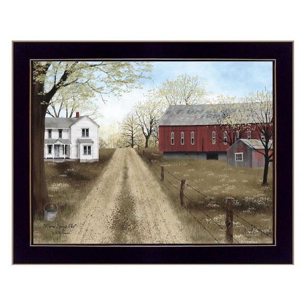 HomeRoots Charlie Warm Spring Day 1-Piece Framed Wall Art 14 in. x 18 in.