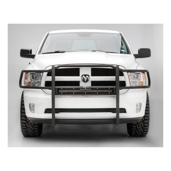 Matte Black LED Bull Bar Grille Guard For 2006-2008 Dodge Ram 1500 - With Skid Plate