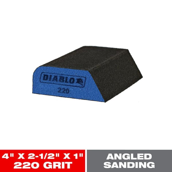 4-1/2 in. x 2-3/4 in. x 1 in. 220 Grit Ultra Fine Dual-Edge Sanding Sponge