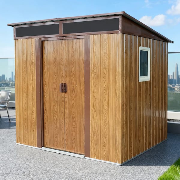 8 ft. x 6 ft. Metal Shed with Window (48 sq. ft. )