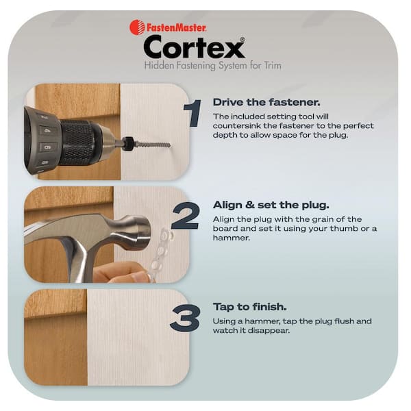 FastenMaster Collated Cortex Hidden Fastening System for AZEK Trim