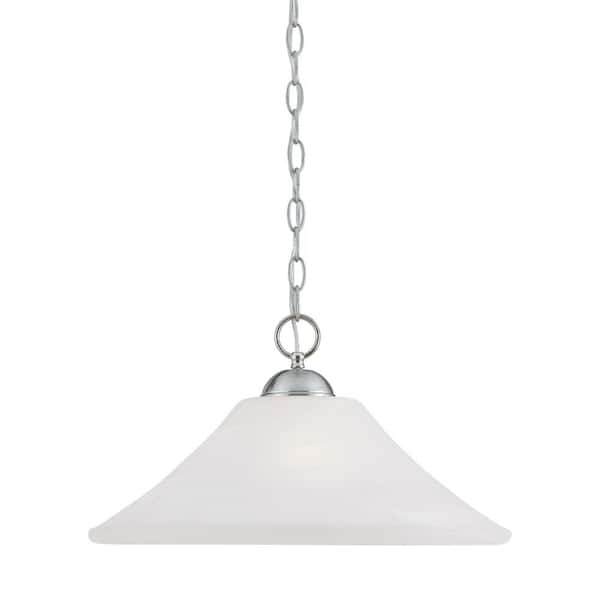 Thomas Lighting Elipse 1-Light Brushed Nickel Pendant SL820078 - The ...