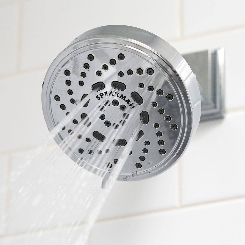 Echo Polished Chrome Multi-Function Wall Mounted Shower Head