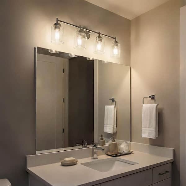 KICHLER Winslow 30 in. 4-Light Brushed Nickel Contemporary