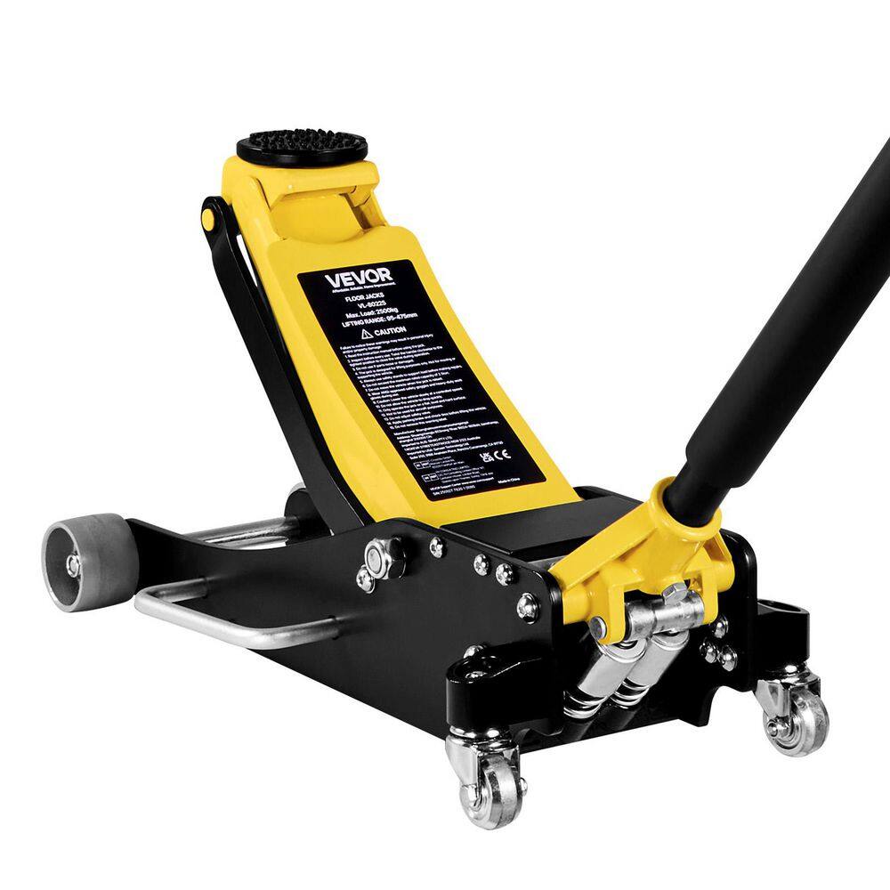 Low Profile Floor Jack,2.5 Ton (5500lbs.) Capacity, Aluminum& Steel Racing Floor Jack with Dual Pistons Quick Lift Pump price history on PriceWatchPro