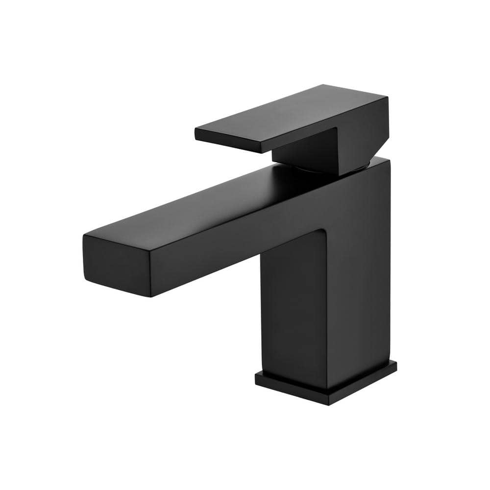 Single Hole Single-Handle Bathroom Faucet with drain in Matte Black price history on PriceWatchPro