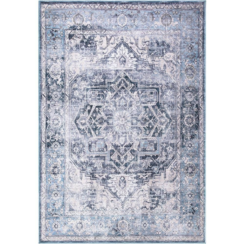 Kenmare Blue Medallion Rug  Farm house livingroom, Bedroom decor,  Apartment decor