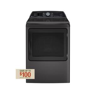 Profile 7.4 cu. ft. Electric Dryer in Diamond Gray with Steam, Sanitize Cycle and Sensor Dry, ENERGY STAR