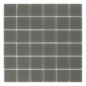 Take Home Sample - Lotus Green 4 in. x 4 in. Glass Peel and Stick Wall Mosaic Tile (0.11 sq.ft./ 1-pack)