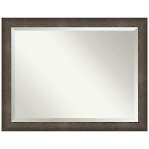 Dappled Light Bronze 45.5 in. W x 35.5 in. H Beveled Modern Rectangle Wood Framed Wall Mirror in Bronze