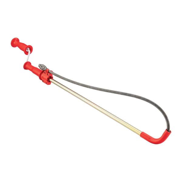 RIDGID 59787 Model K-3 Toilet Auger with Unclogging 3-Foot Snake and Bulb  Head