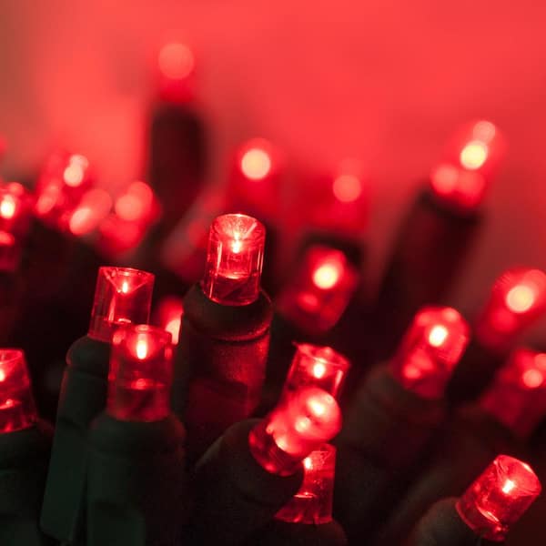 Wintergreen Lighting 24 Ft 70 Light Red 5 Mm Led Mini Light Set 20354