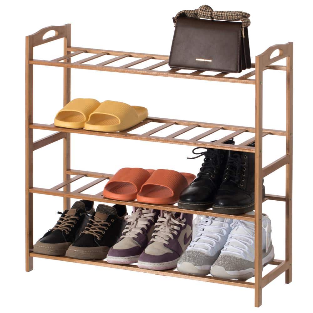 Tingting1992 Shoe Organizer Shoe Rack, 3/4/5-Tier Shoe Storage Organizer  with Wood Top, Sturdy Metal Shoe… in 2023