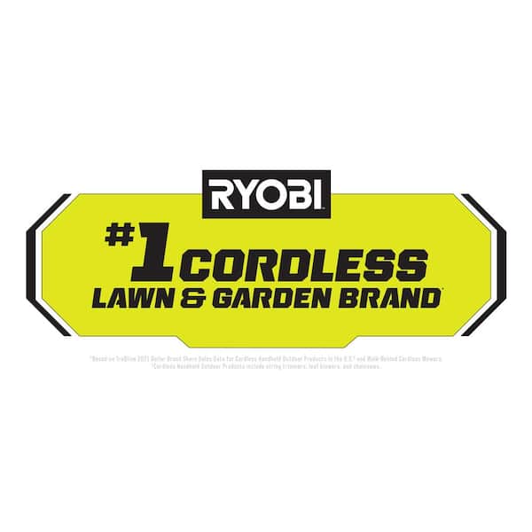 RYOBI P1180-2X ONE+ 18V 13 in. Cordless Battery Walk Behind Push Lawn Mower and Leaf Blower with 4.0 Ah Battery and Charger - 2