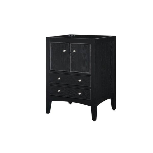 RYVYR Kent 24 in. W x 21 in. D x 34 in. H Ash Vanity Cabinet Only in Brown Ebony