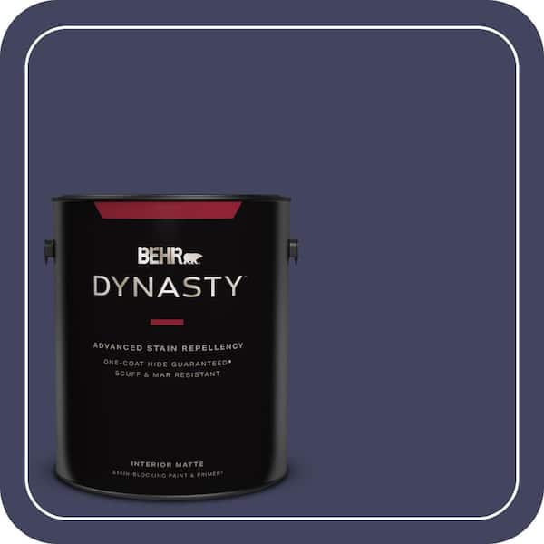 1 gal. #PMD-92 Darkest Navy Matte Interior Stain-Blocking Paint & Primer