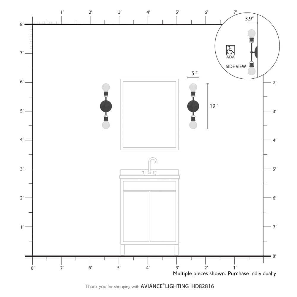 Lansdale Brushed Nickel 12" Contemporary Vanity Light