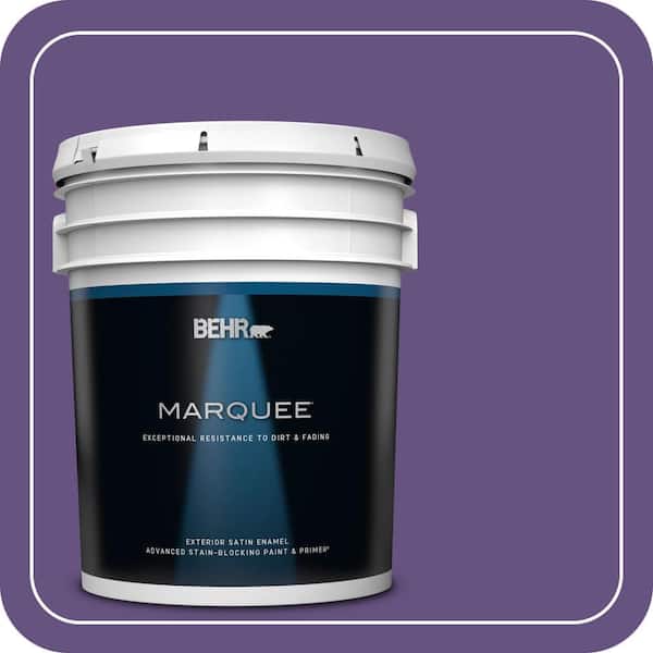 BEHR MARQUEE 5 gal. Home Decorators Collection #HDC-MD-25 Virtual Violet Satin Enamel Exterior Paint & Primer