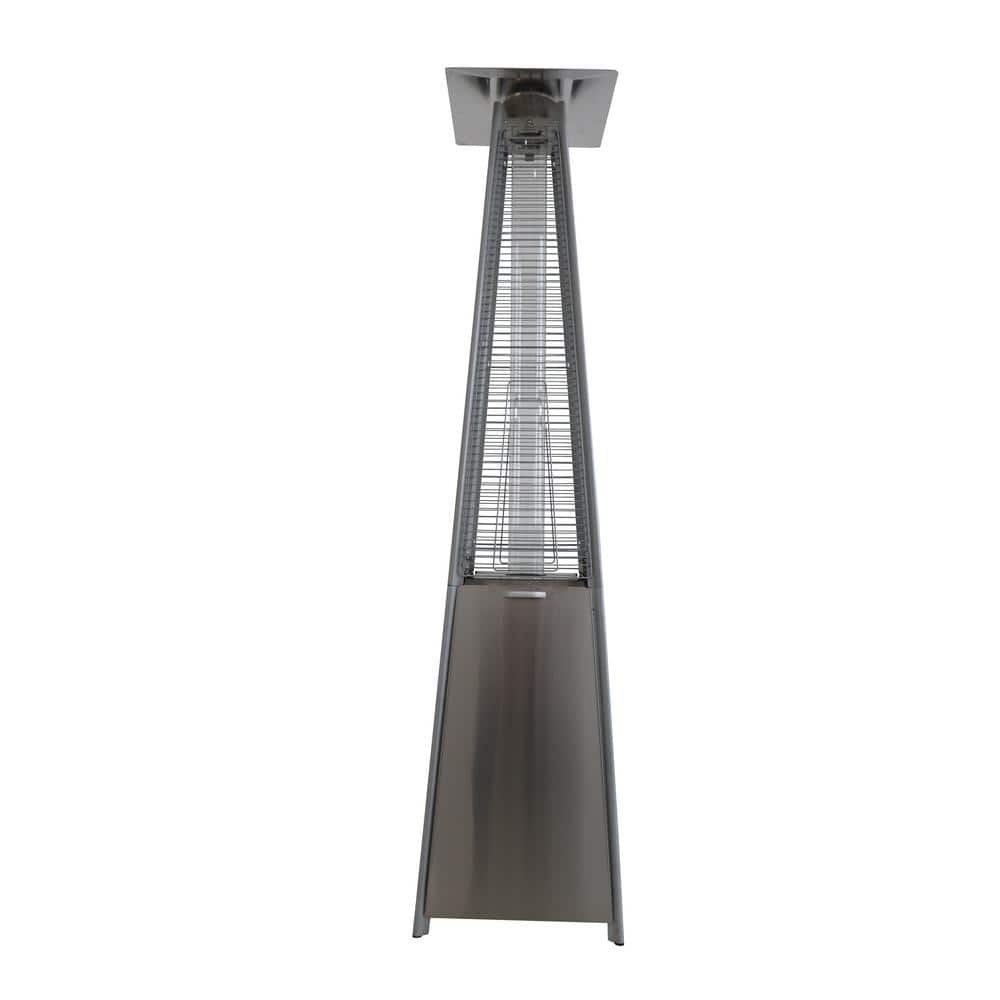 Mocha Stainless Steel 40,000 BTU Propane Standing Patio Heater