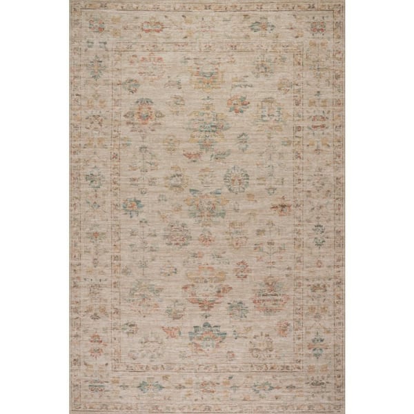 Norella Traditional Floral & Paisley Area Beige 8 ft. x 10 ft. Indoor Area Rug