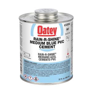 Rain-R-Shine 32 oz. Medium Blue PVC Cement