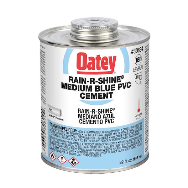 Oatey Rain-R-Shine 32 oz. Medium Blue PVC Cement