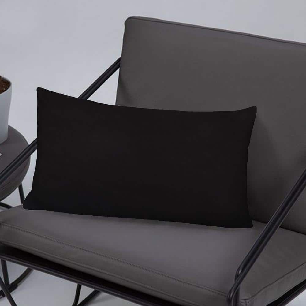 Luxurious Black Velvet Rectangular Pillow Covers Set of 2