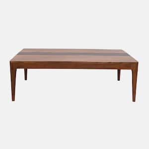 Brown Wood 4 Legs Dining Table with Seat 4