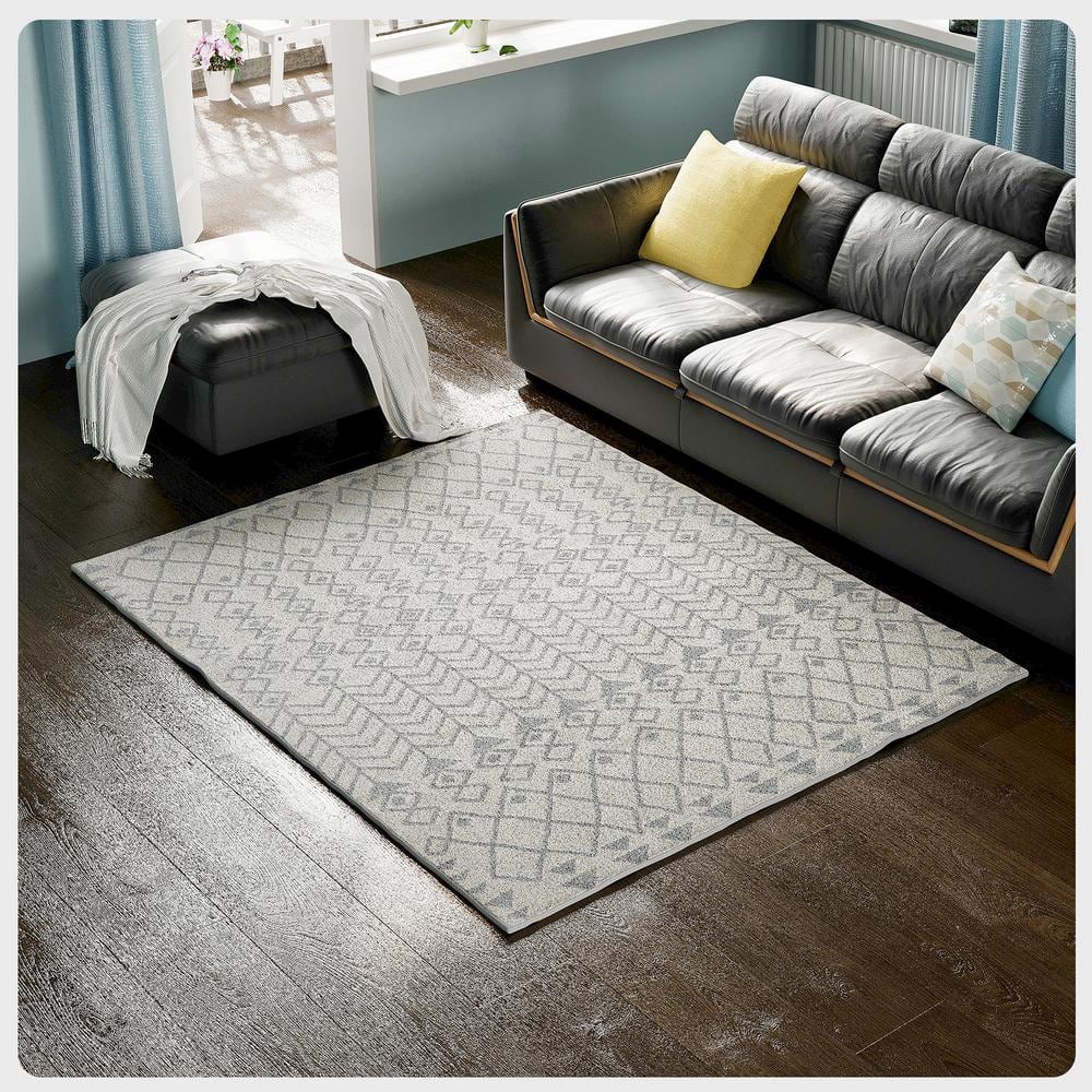 Grey Rug Modern Flooring Living Room Large Gray Area Carpets for Interior  Decor - Warmly Home