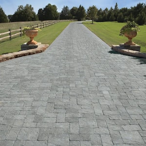 Venetian Tumbled 11.81 in. L. x 11.81 in. W x 2.36 in. H Chicago Blend Concrete Paver (120-Pieces/ 120 sq. ft./ Pallet)