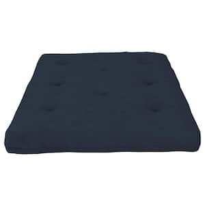 Eve Full Size Medium Polyester Fill 8 in. Thermobonded High Density Microfiber Smooth Top Futon Mattress