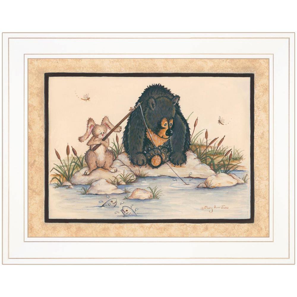 Charlie Gone Fishing 1-Piece Framed Wall Art 15 in. x 19 in. price history on PriceWatchPro