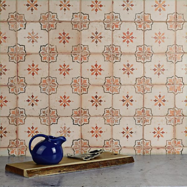 Merola Tile Mirambel Marron 13 in. x 13 in. Ceramic Floor and Wall