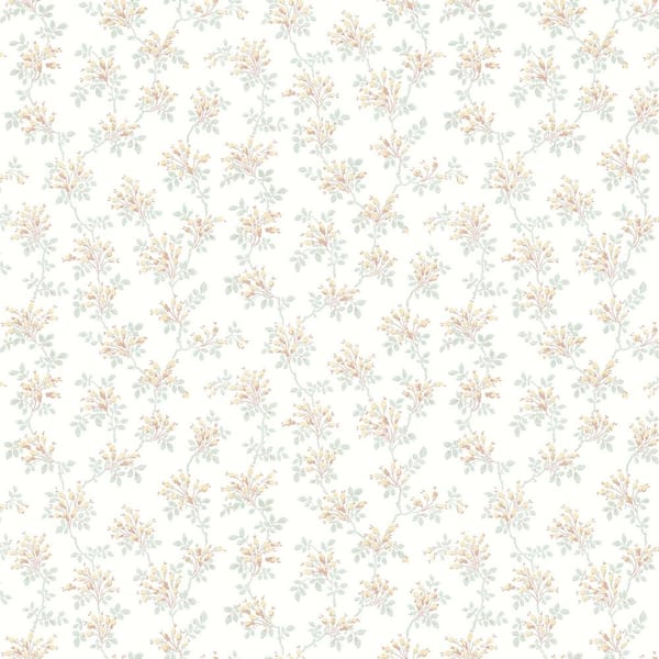 Chesapeake Sofiane Yellow Botanical Trail Wallpaper Sample