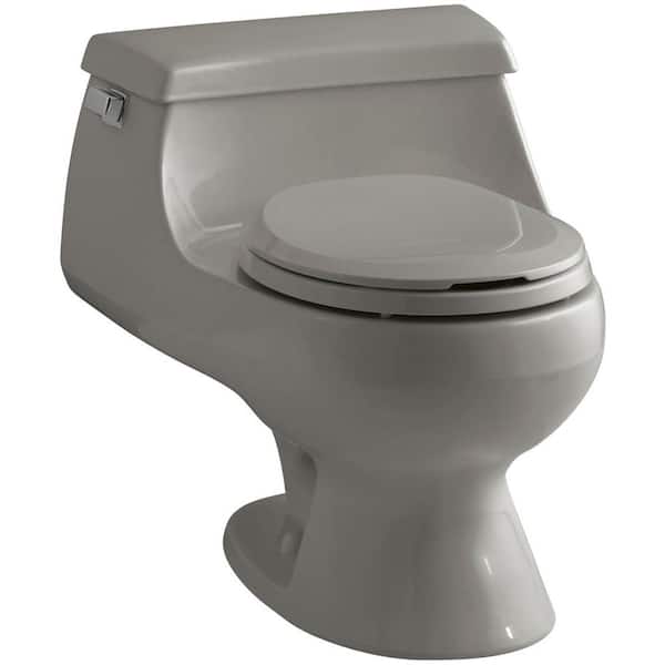 KOHLER Rialto 1-piece 1.6 GPF Single Flush Round Toilet in Cashmere