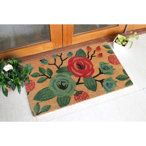 Calloway Mills 107342436 Boho Flowers Doormat 24 x 36