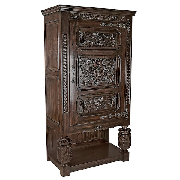 Design Toscano Coat of Arms Brown Revival Armoire