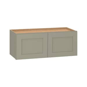 Westfield Dusk Gray Shaker Stock Assembled Wall Kitchen Bridge Cabinet (30 in. W x 12 in. D x 12 in. H)