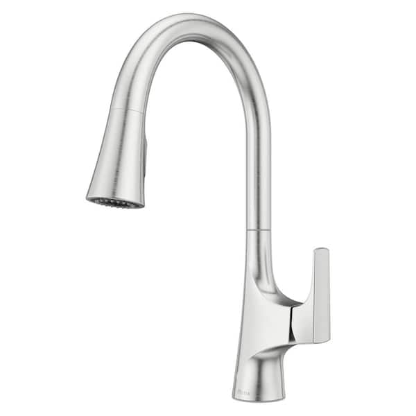 Pfister Norden Single-Handle Pull-Down Sprayer Kitchen Faucet in Stainless Steel
