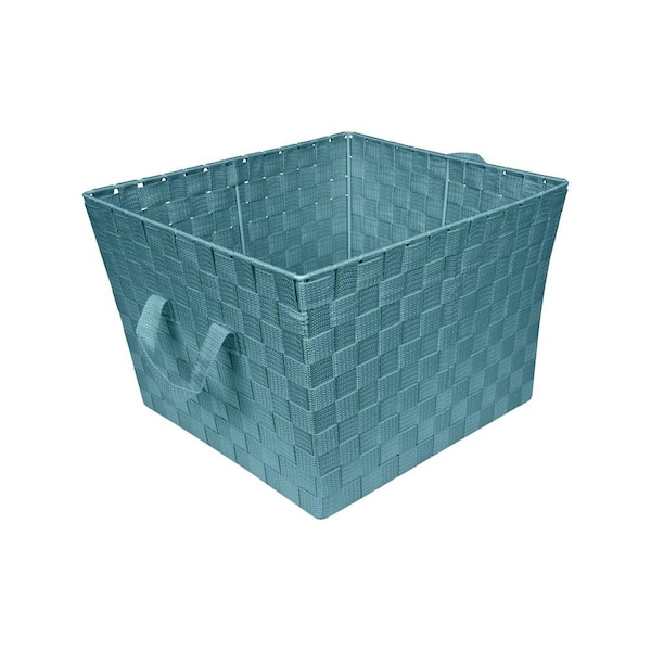 SIMPLIFY 10 in. H x 15 in. W x 13 in. D Green Plastic Cube Storage Bin