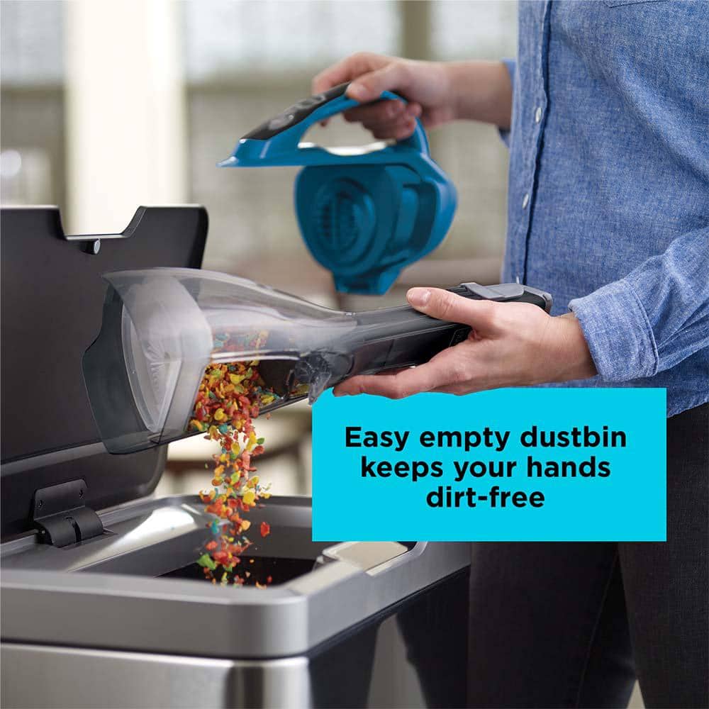 Deep Ocean Blue Cordless Handheld Vacuum with Lithium Battery