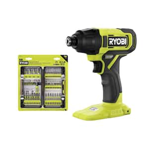 ONE+ 18V Cordless 1/4 in. Impact Driver (Tool Only) with 50-Piece Impact Driving Set