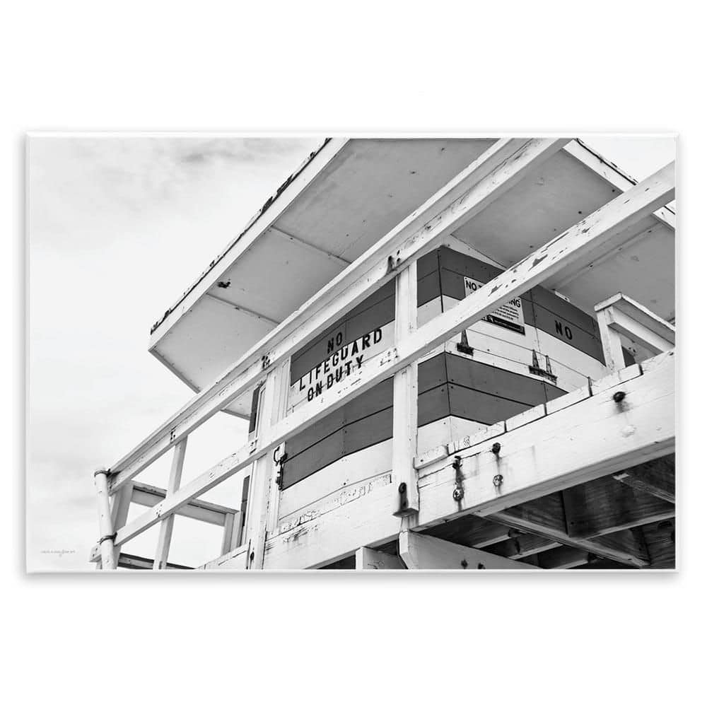 Lifeguard Building on Beach by Seven Trees Design Unframed Typography Graphic Art Print 13 in. x 19 in. price history on PriceWatchPro