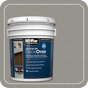 5 gal. #SC-137 Drift Gray Textured Solid Color Exterior Wood and Concrete Coating