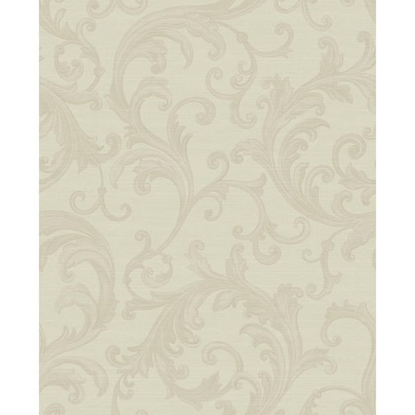 Noemi Cream Acanthus Vinyl Wallpaper