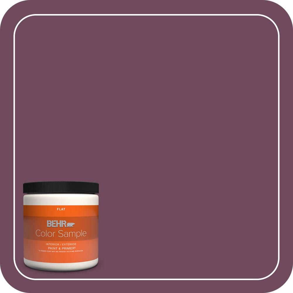 8 oz. #MQ1-39 Prussian Plum Flat Interior/Exterior Paint & Primer Color Sample price history on PriceWatchPro