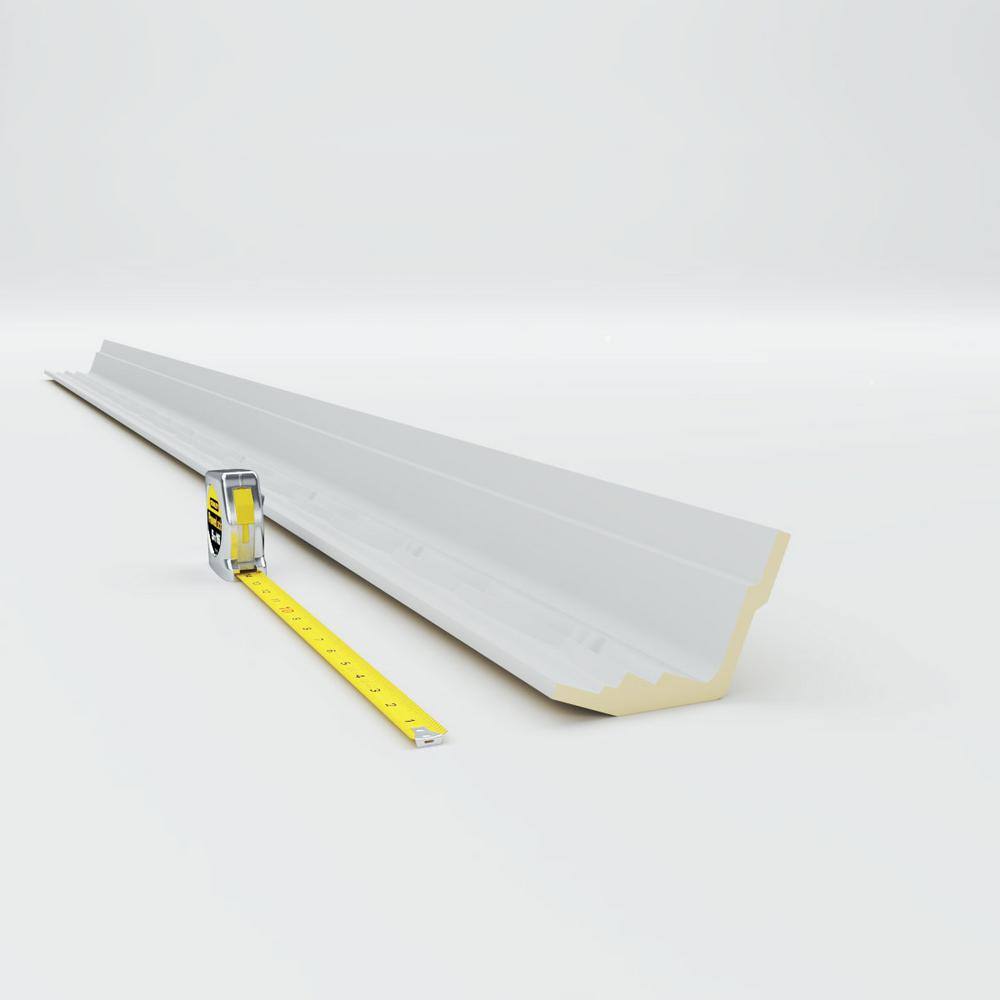 Primed Geometric Urethane Crown Moulding Sample, 12-inch