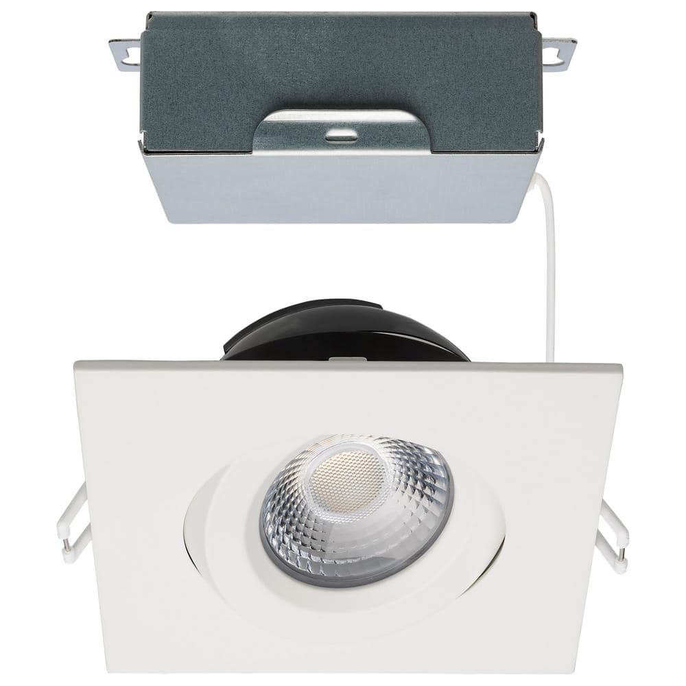ColorQuik 4 in. Adjustable CCT Canless New Construction IC Rated Dim Indoor/Outdoor Integrated LED Recessed Light Trim price history on PriceWatchPro