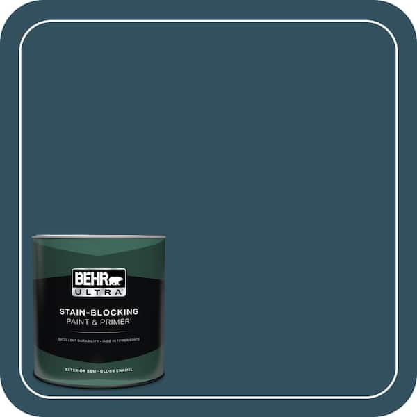 BEHR ULTRA 1 qt. #540F-7 Velvet Evening Semi-Gloss Enamel Exterior Paint & Primer